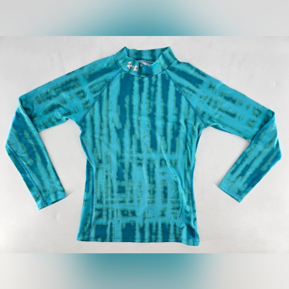 Under Armour Teal Long Sleeve Kids Shirt